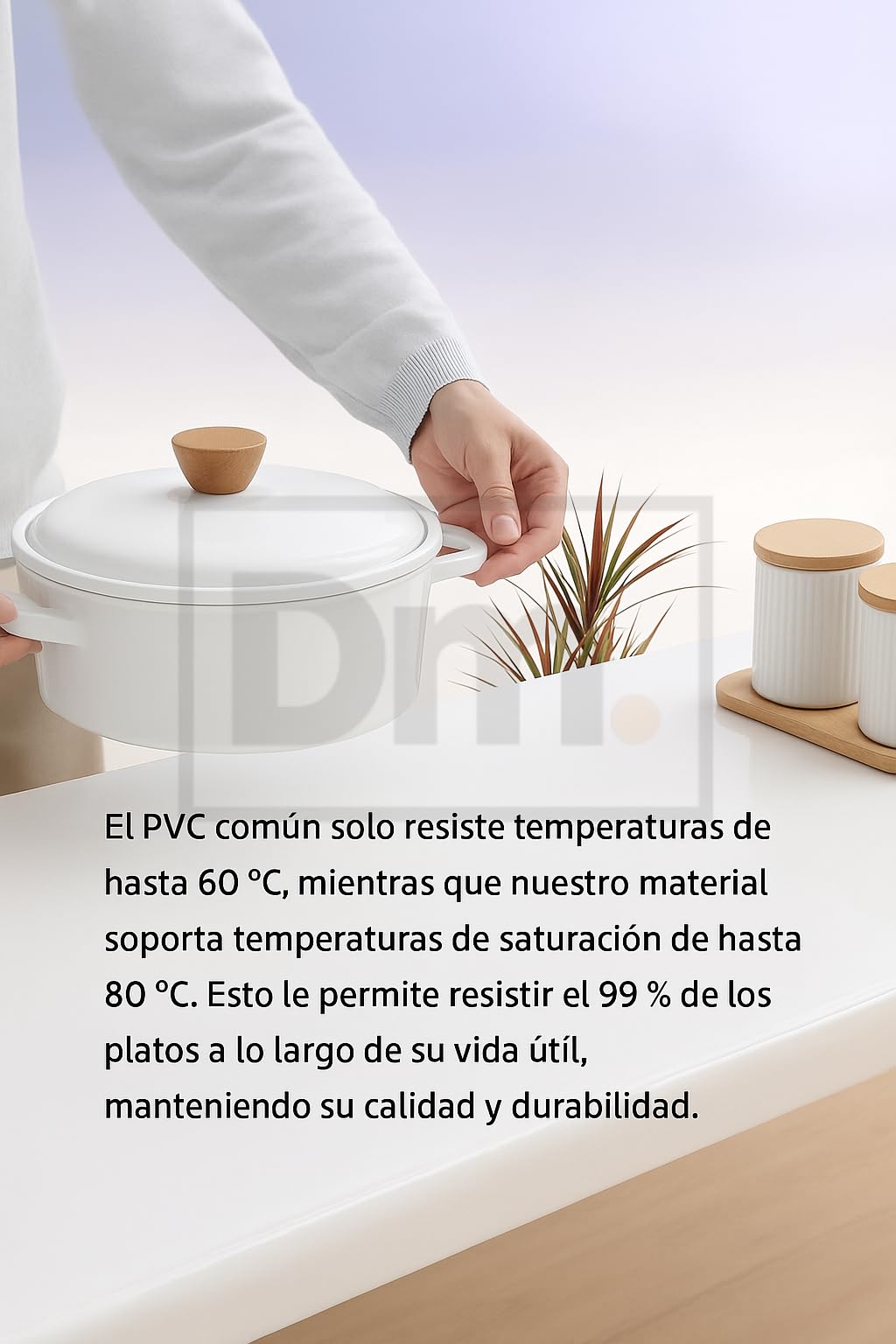 Mantel Transparente Impermeable PVC Rectangular Protector de Mesa Antimanchas Resistente al Calor Antideslizante para Cocina Comedor Oficina Interior Exterior 300x140cm