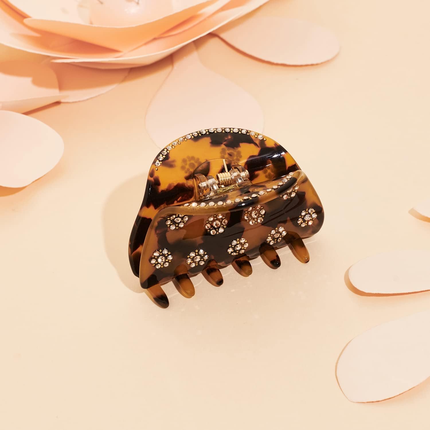 LILIE&WHITE Tortoise Claw Clips For Women - Strong Thick Hair Styling Accessories With Claws For Styling 1PC