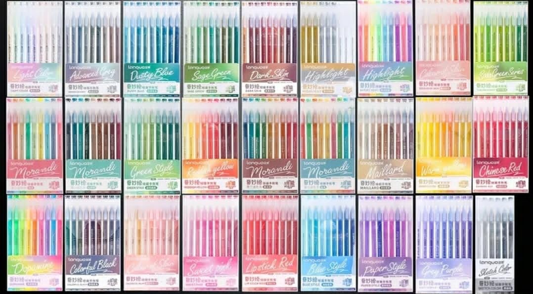 languo 240 penne gel / 27 scatole individuali / 234 colori unici, penna gel per adulti, bambini, per disegno, colorazione mistero, scarabocchiare mestieri Scrapbooking(0,6 mm)