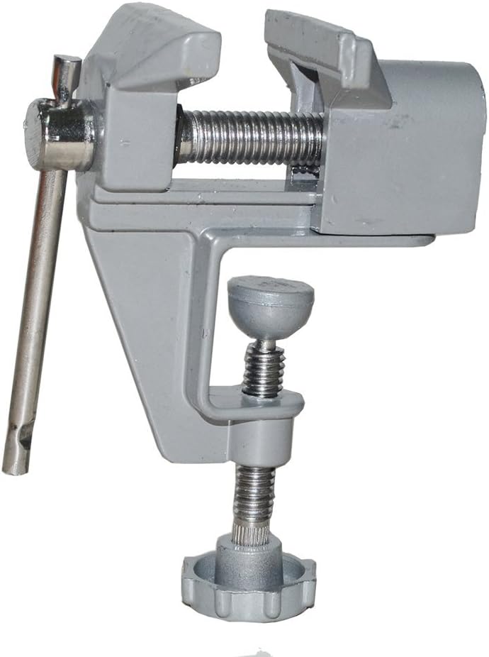 Gigibon GG-899 Mini Small Hobby Vice Craft Bench Vise, Quality Aluminum Table Vice, 1.6" Openning Jaw