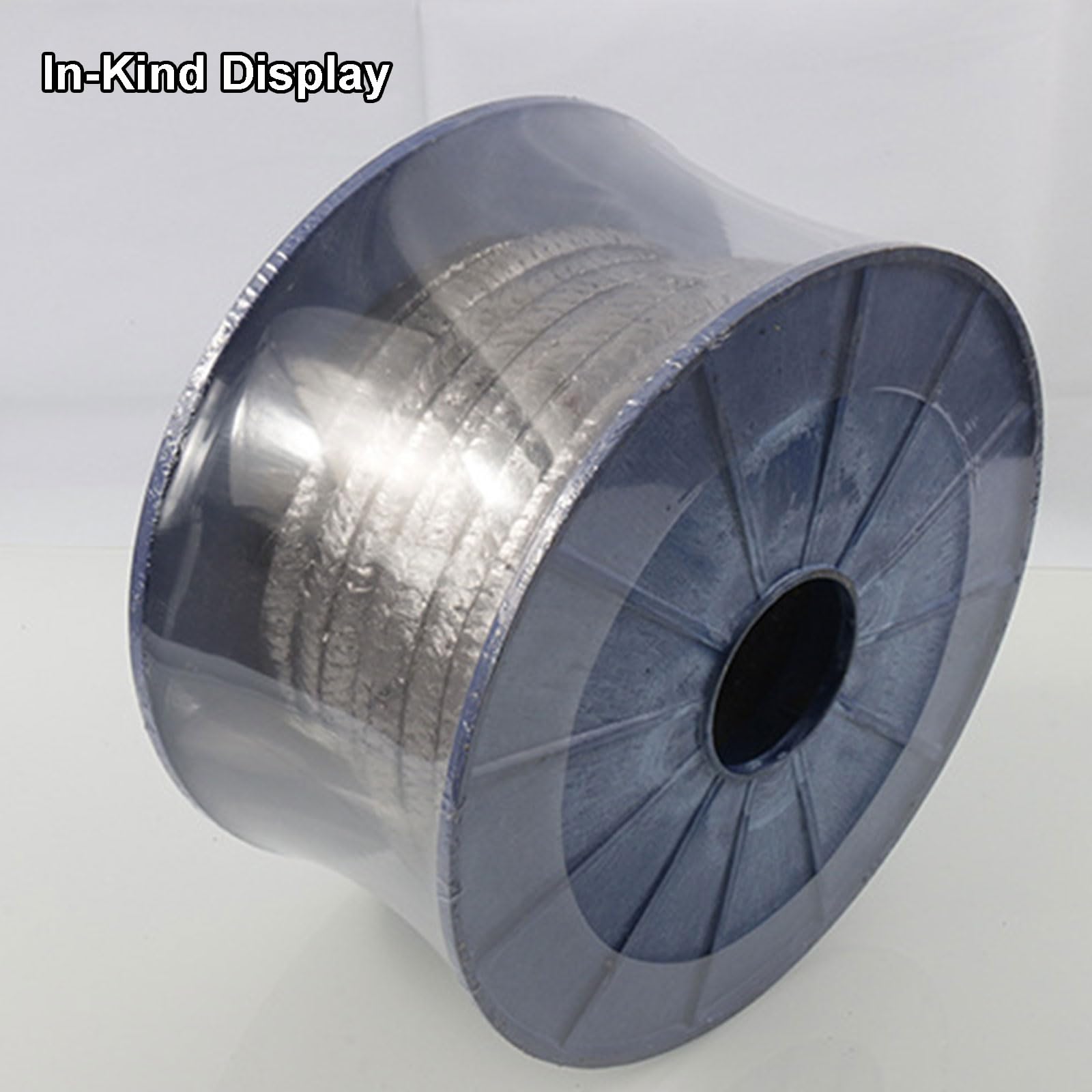 Graphit-Kompressionspackung 10x10mm – Metalldraht-verstärkt, 3m Spule, Für Pumpen & Ventile, Bis 800°C