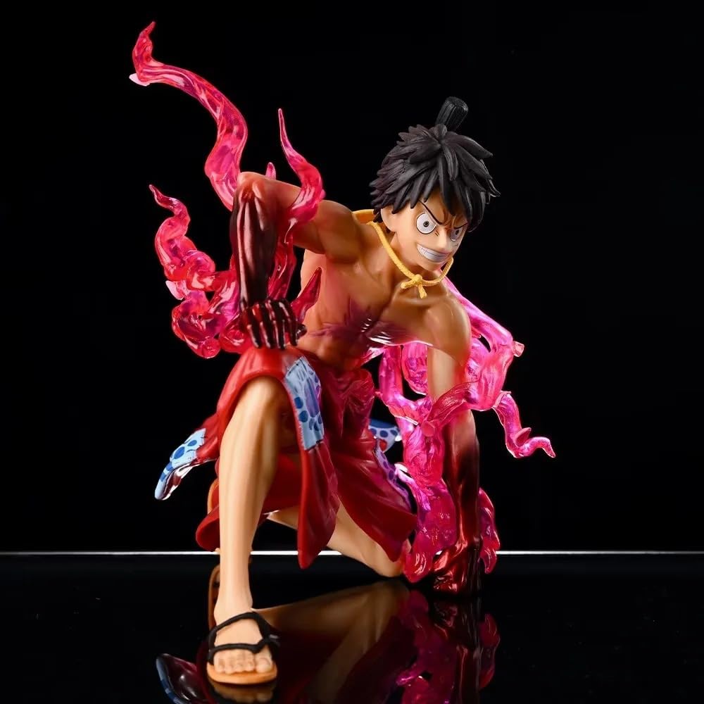 Amazon.co.jp: ワンピース共鳴しゃがんだ姿流桜ルフィ20センチ