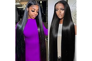 UYGLJK Straight Lace Front Wigs Human Hair