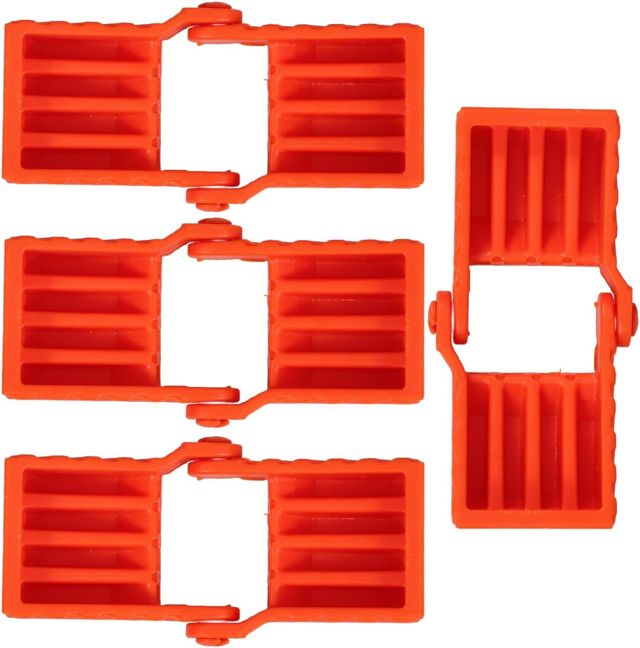 MAGICLULU 4Pcs Woodworking Band Clamp Blocks Strap Clamps for Quick Fixing Multi Angle Support Woodworking Projects Stable Material for Performance