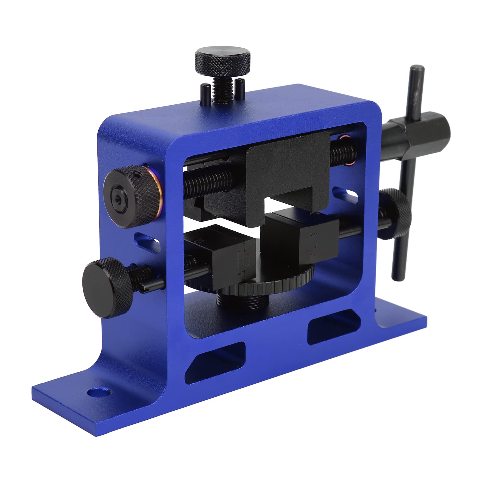 Herramienta de empujador de Vista Trasera, Pistola Universal, Herramienta de Ajuste de Herramienta de Vista Trasera de aleación de Aluminio anodizado con Cola de Milano para automoción(Azul)