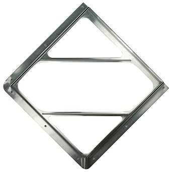 Labelmaster 80SMP-01 Slidemaster Hazmat Placard Holder for Truck Trailers, No Back Plate, Brite Mill Aluminum, For Smooth-Sided Trailers, For Metal, Vinyl Or Tagboard, Meets DOT Specs, Made in the USA