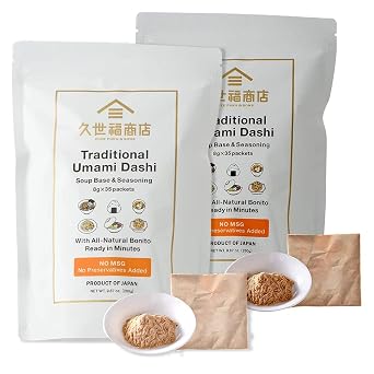 [Kuze Fuku] Traditional Umami Dashi Soup Base & Seasoning, Authentic Product of Japan, No MSG 70 packets 35 packets x 2 bags