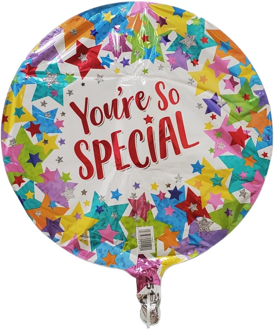 25 Count - You're So Special, Mylar Foil Helium Balloons, 17" Multi Color - For Parties Decorations Birthdays