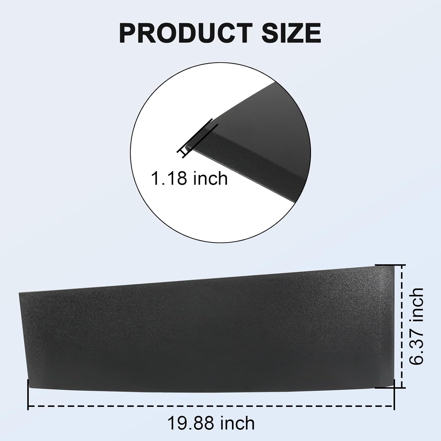 Rearward Right Door C Pillar Outer Windshield Pillar Trim Replacement for Chrysler Town & Country 2008-2016,Voyager 2008-2020,Dodge Grand Caravan 2008-2020 5020668AA,47876 Rear Passenger Side