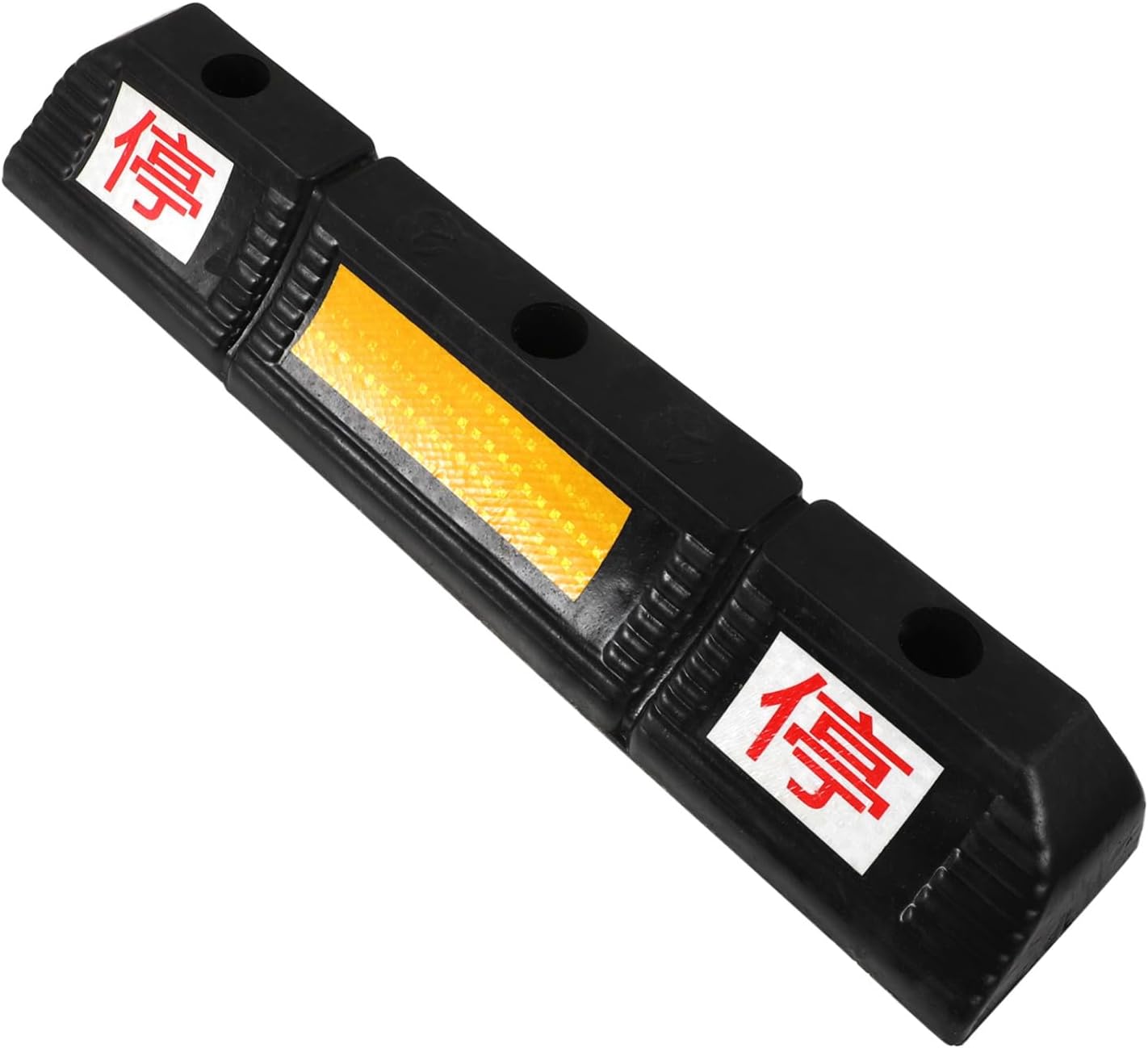 Ciieeo Rubber Parking Stopper for Garage Heavy Duty Wheel Stop - Texture Double-Stop Design Use Parking Aid for Driveways