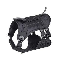Tactical Dog Harness Multifunction Harness Dog Vest for Pet Supplies Black L 72-100CM Chest
