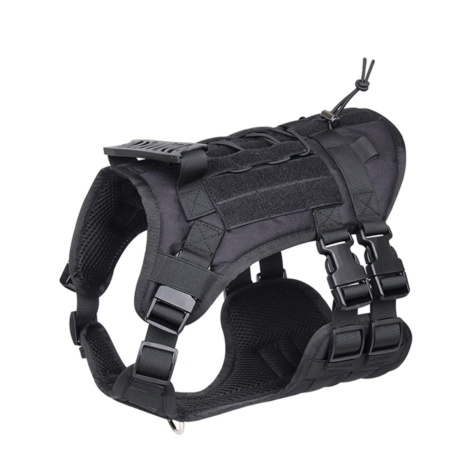 Tactical Dog Harness Multifunction Harness Dog Vest for Pet Supplies Black L 72-100CM Chest