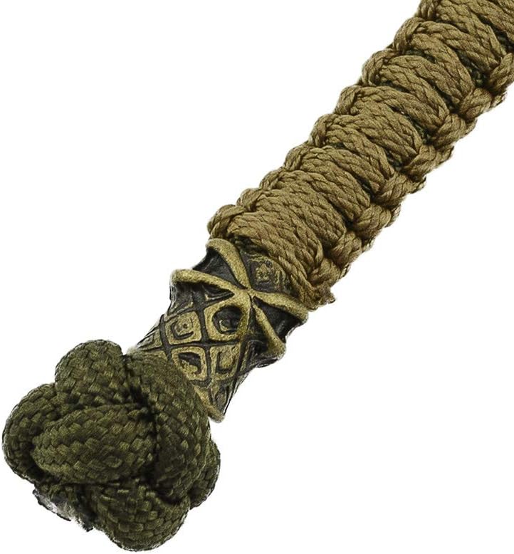 Grand Way Army Green Knife Lanyard – Utility Survival Gear Paracord – Tactical Knife Paracord Lanyard with Ninja Bead – Military EDC paracod Lanyard - Gifts for Men : Sports & Outdoors
