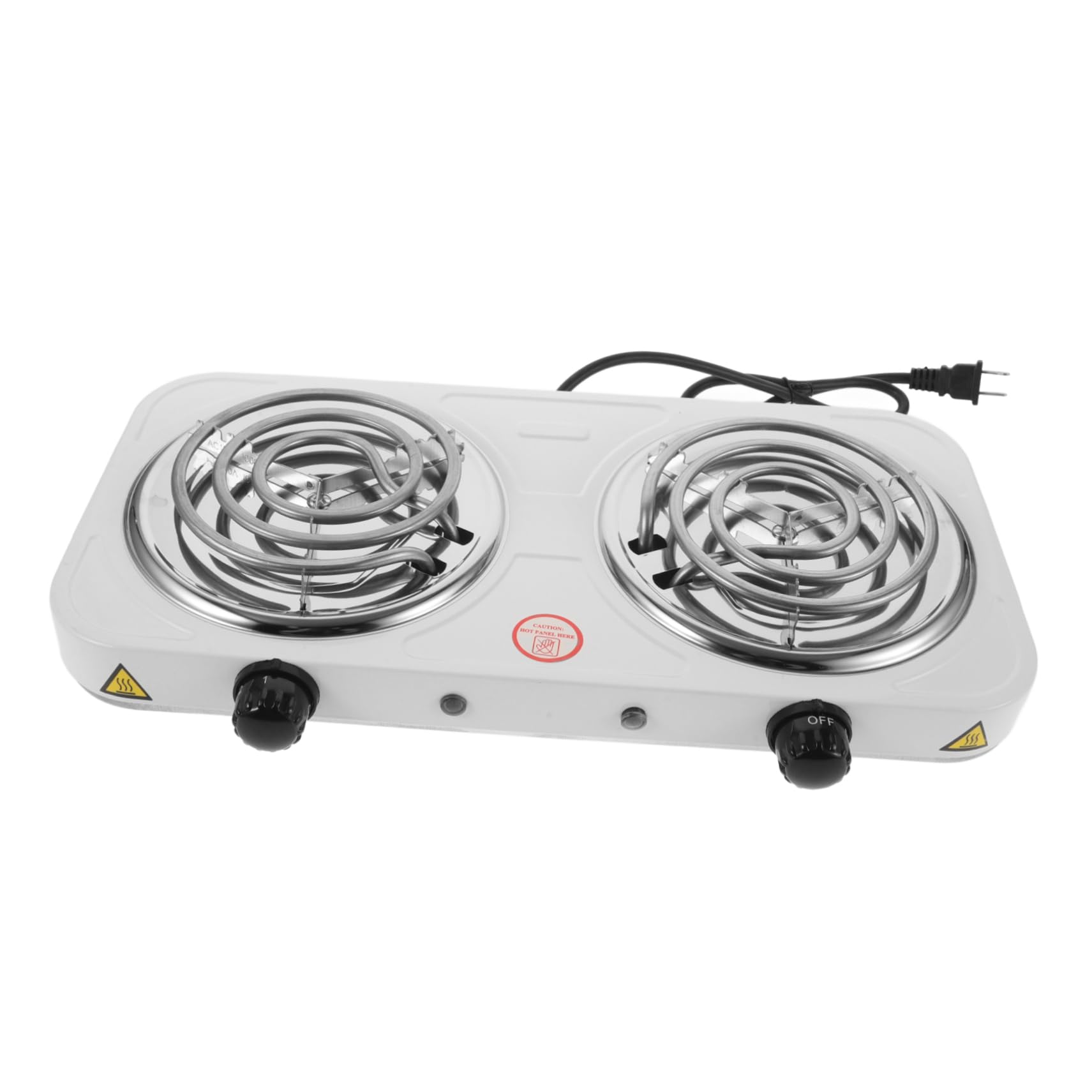 PRETYZOOM Stove Double Burner Countertop Temperature Controlled Safe Cooking Stainless Steel for Home Rv