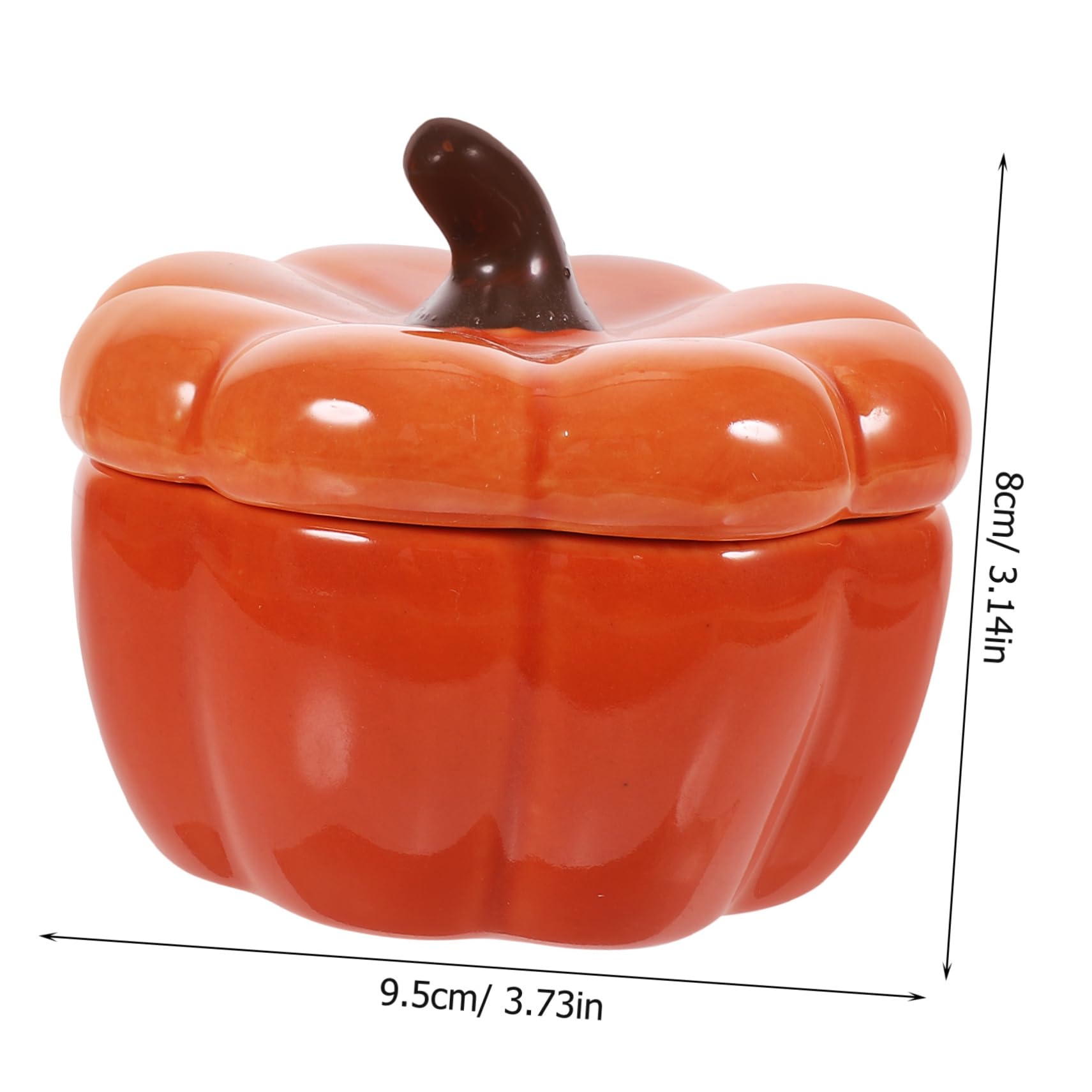 Ciieeo 1 Pieza Soporte para Velas de Calabaza de Cerámica Naranja Decoración de Halloween Portavelas Estable y Práctico para Mesas y Hogar