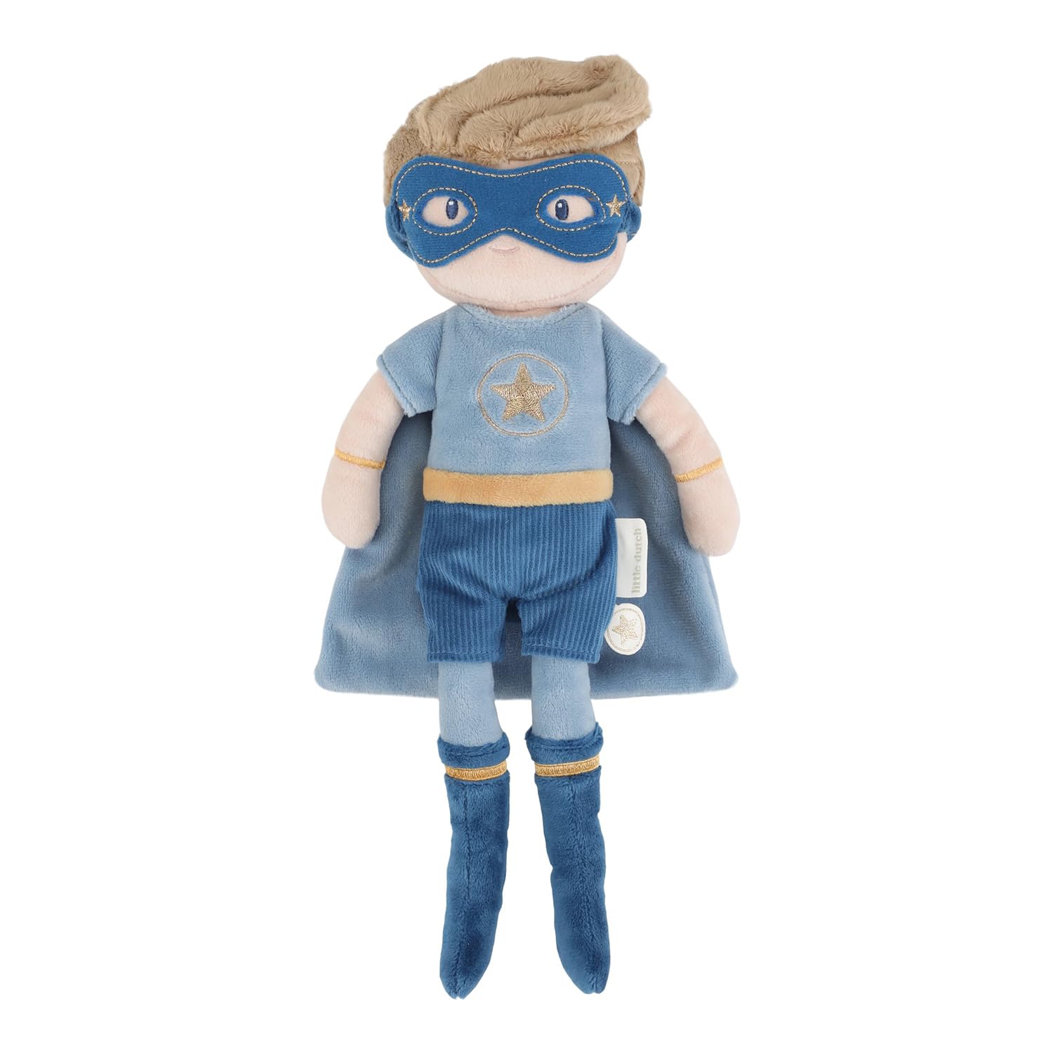 Little Dutch Muñeca de Tela Suave – Muñeca Diferentes Diseños – para niñas a Partir de 12 Meses – para Abrazar y Acompañar (Superhéroe Jim)