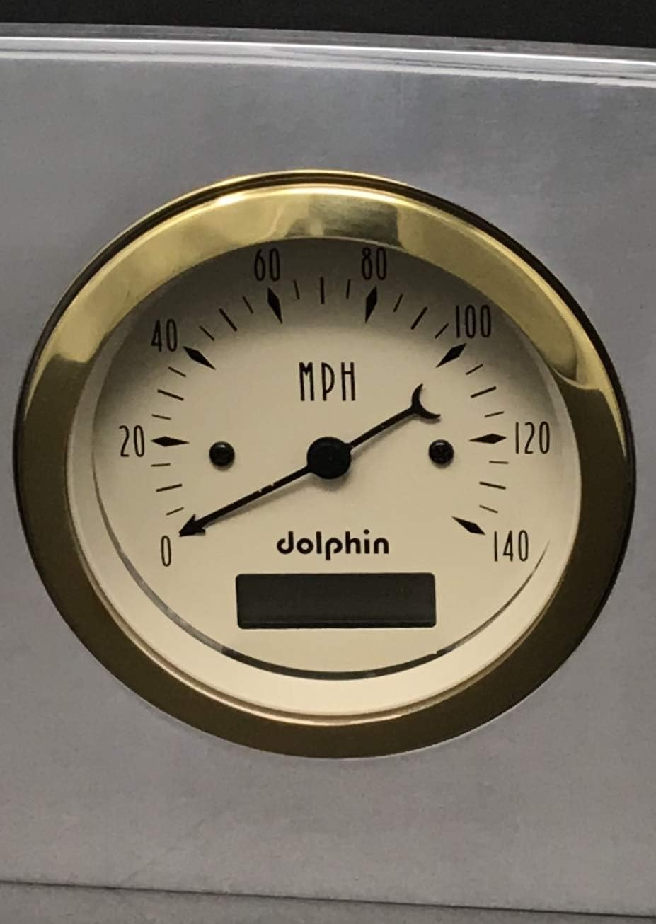 Compatible with 1959 Ford Car 5 Gauge Dash Cluster Panel Set Programmable Gold