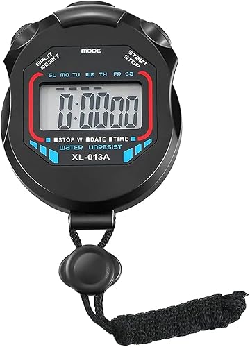 Miniatura 4 de Cronómetro digital, cronómetro deportivo, cronómetro de pantalla grande, cronómetro digital de mano multifunción, cronógrafo electrónico