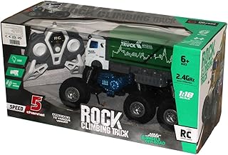 لعبة شاحنة تسلق الصخور بجهاز تحكم عن بعد - أخضر