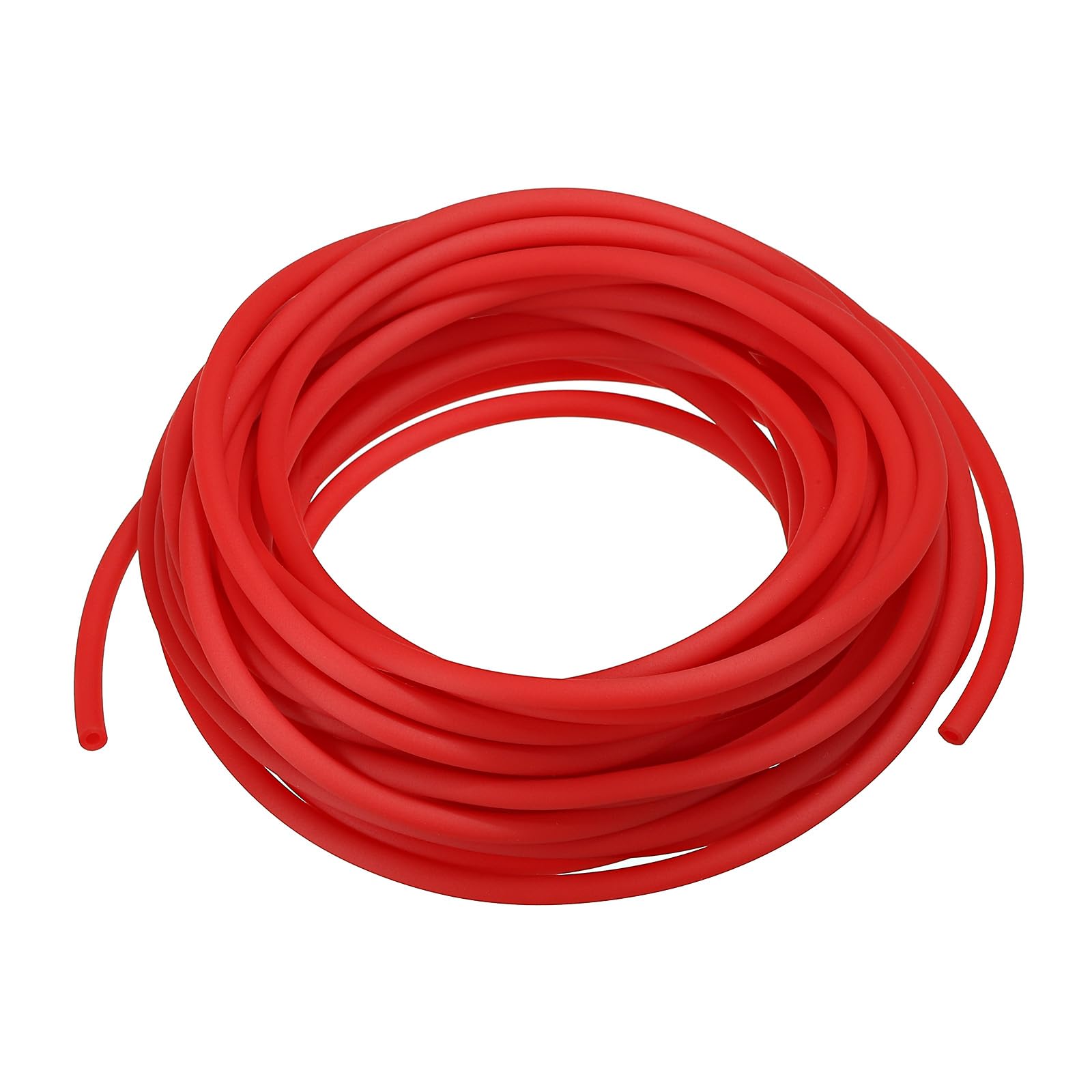 PATIKIL Rubber Cord Tube, 16ft Silicone Hollow Tubing 1/8" OD 1/16" ID for DIY Craft Beading Necklaces Bracelet Red