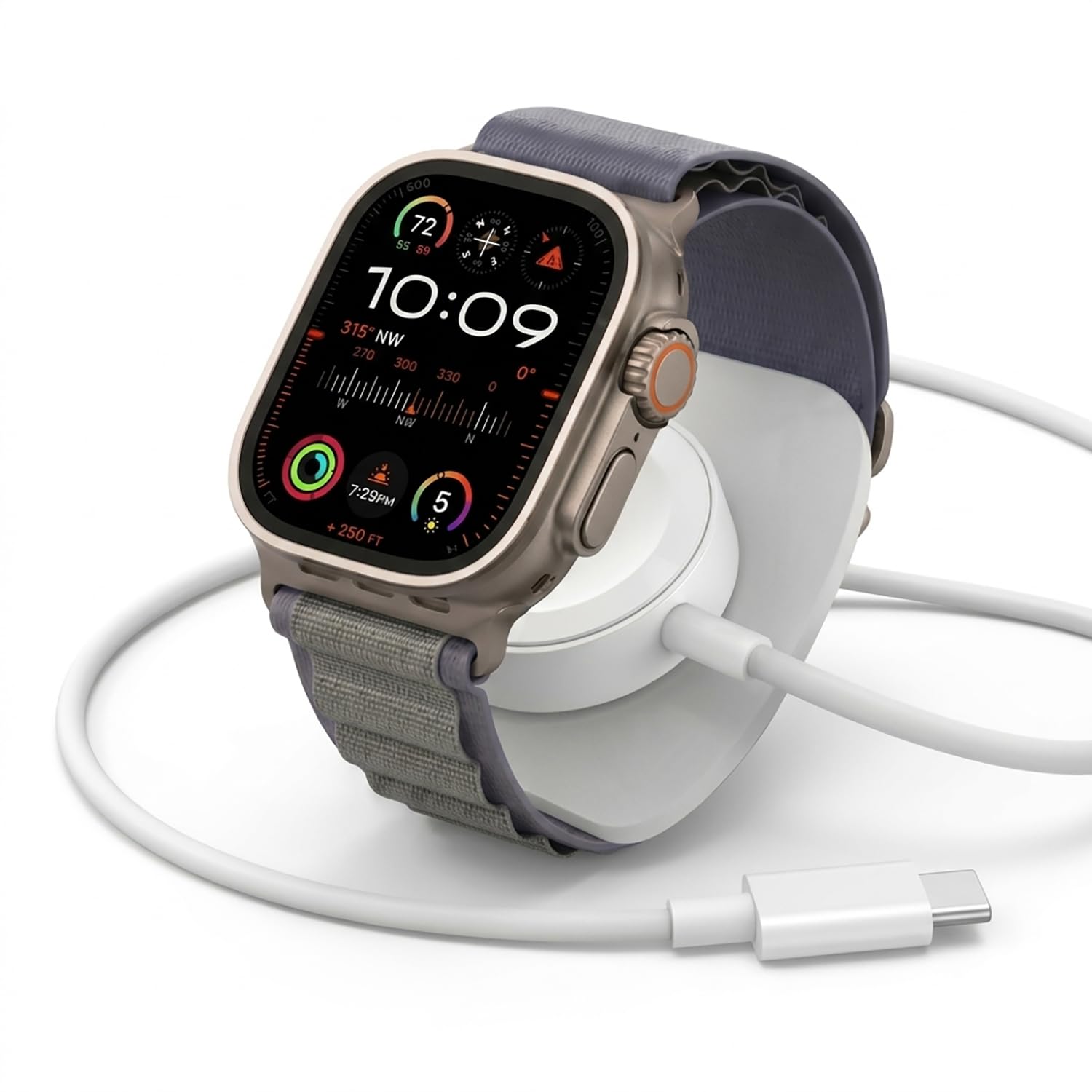 Photo 1 of ???? ???????? iWatch Portable Travel USB-C 3.3FT Cable for Apple Watch Magnetic Charger, Wireless Charging Compatible with Apple Series Ultra/SE 3/SE 2/11/10/9/8/7/6/5/4/3/2