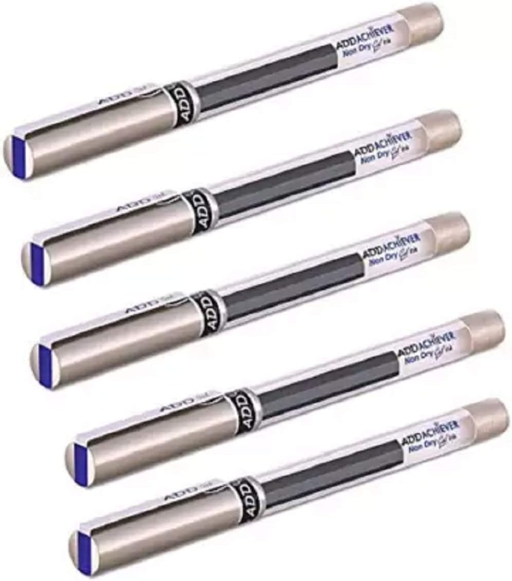 ADD Gel Achiver Gel Pen Pack 5 Gel Blue Pen (Pack Of 5)
