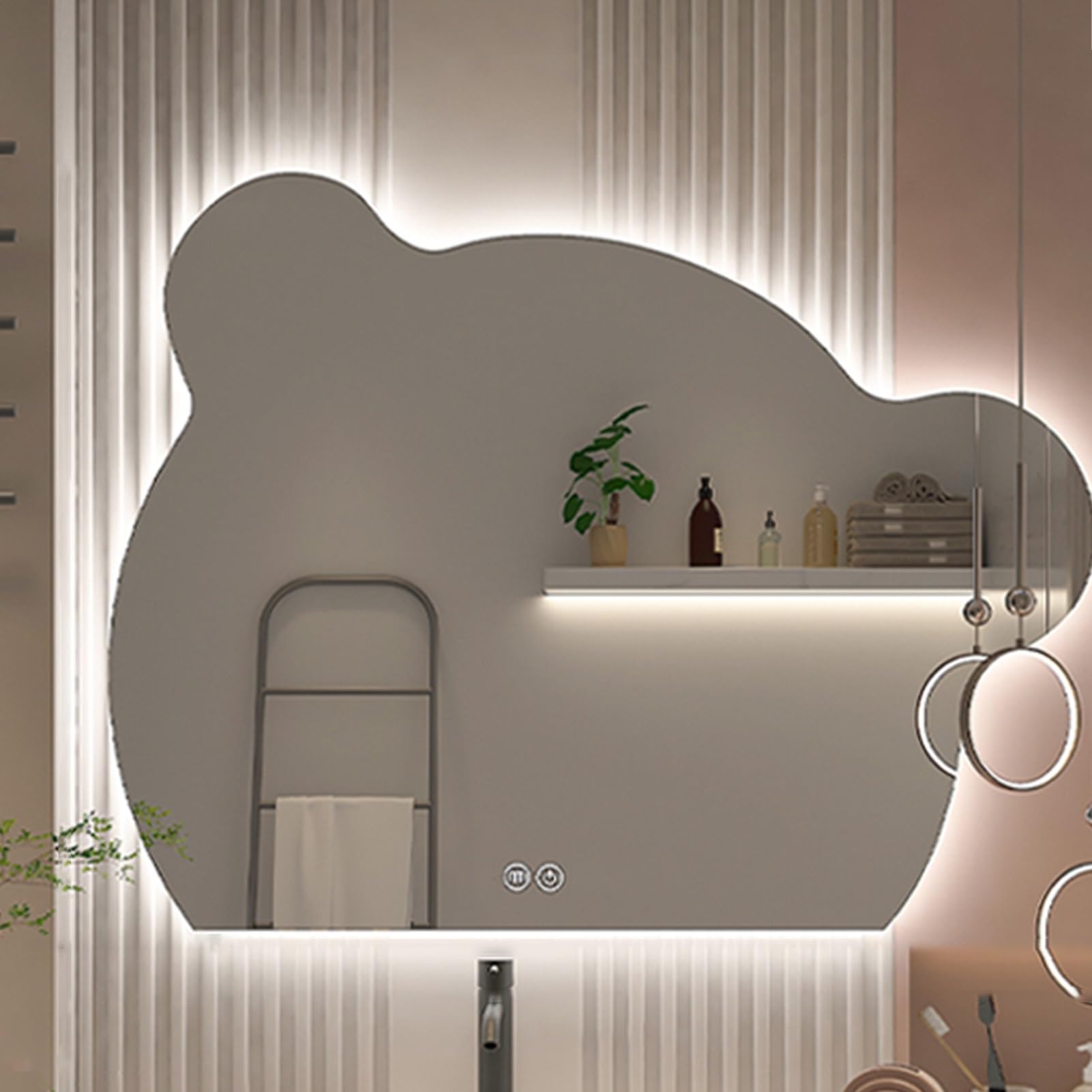 Miroirs intelligents antidéflagrants LED pour salle de bain