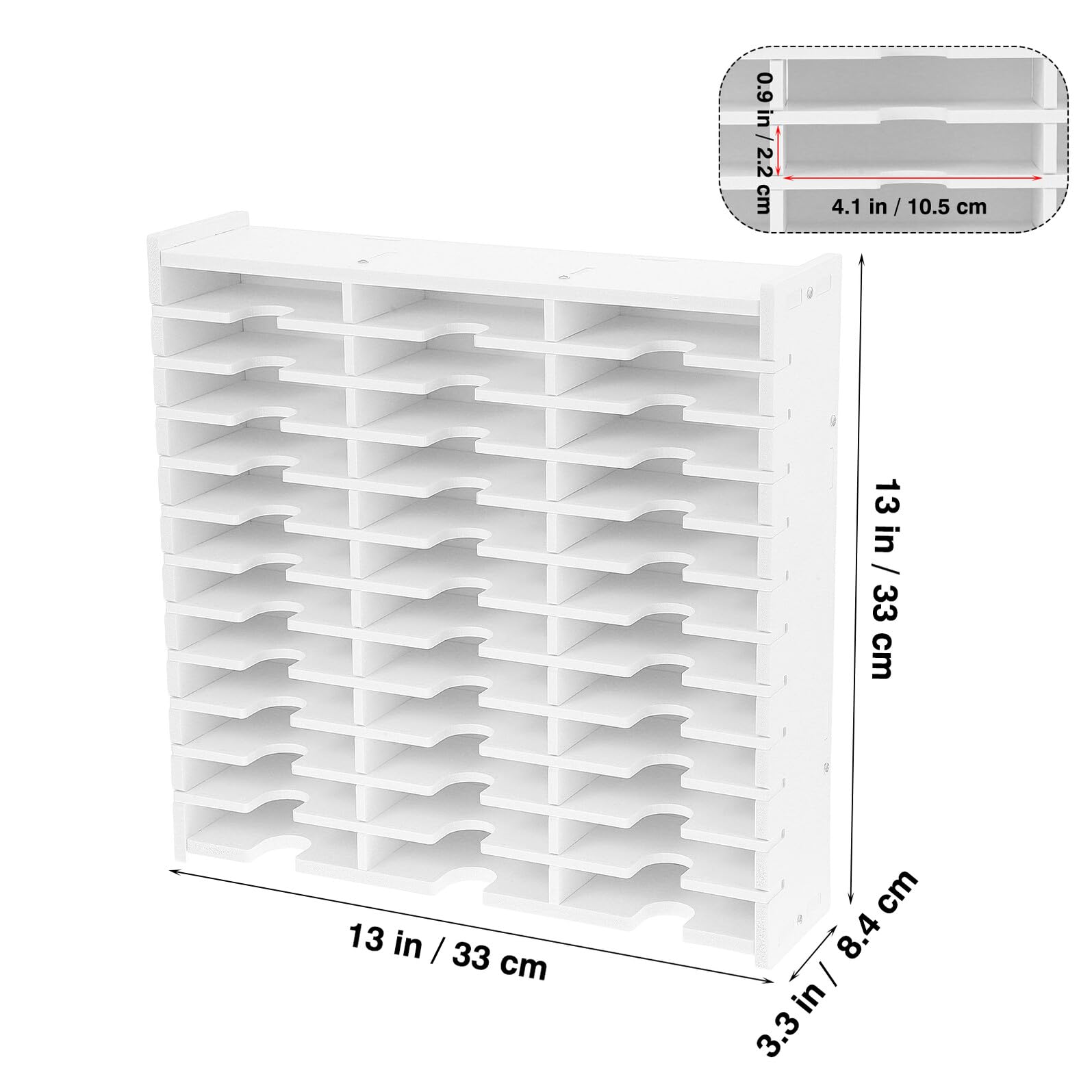 Homoyoyo Scatola Porta CD e Dvd in Pvc Bianco Scomparti Multipli per Organizzare e Proteggere Dischi, come Regalo Funzionale e Salvaspazio
