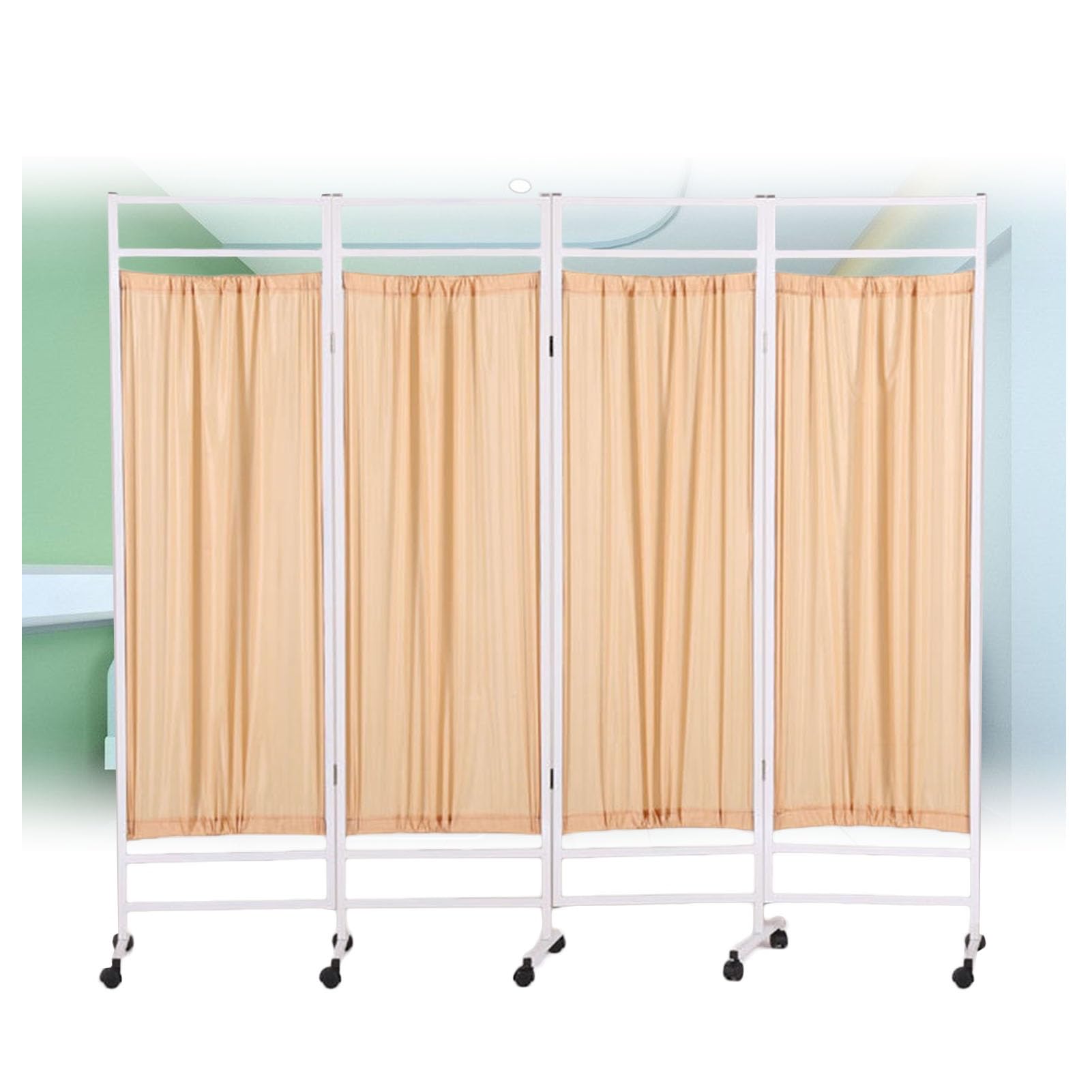 Paravent médical de 1,8 m pliable pour l'intimité des soins en salon de beauté et clinique