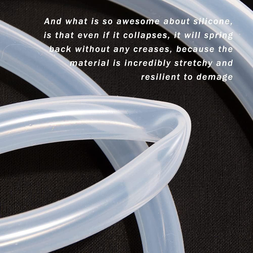 Plastic Tubing Uxcell Silicone Tube 10mm ID X 12mm OD 3.3' Flexible ...