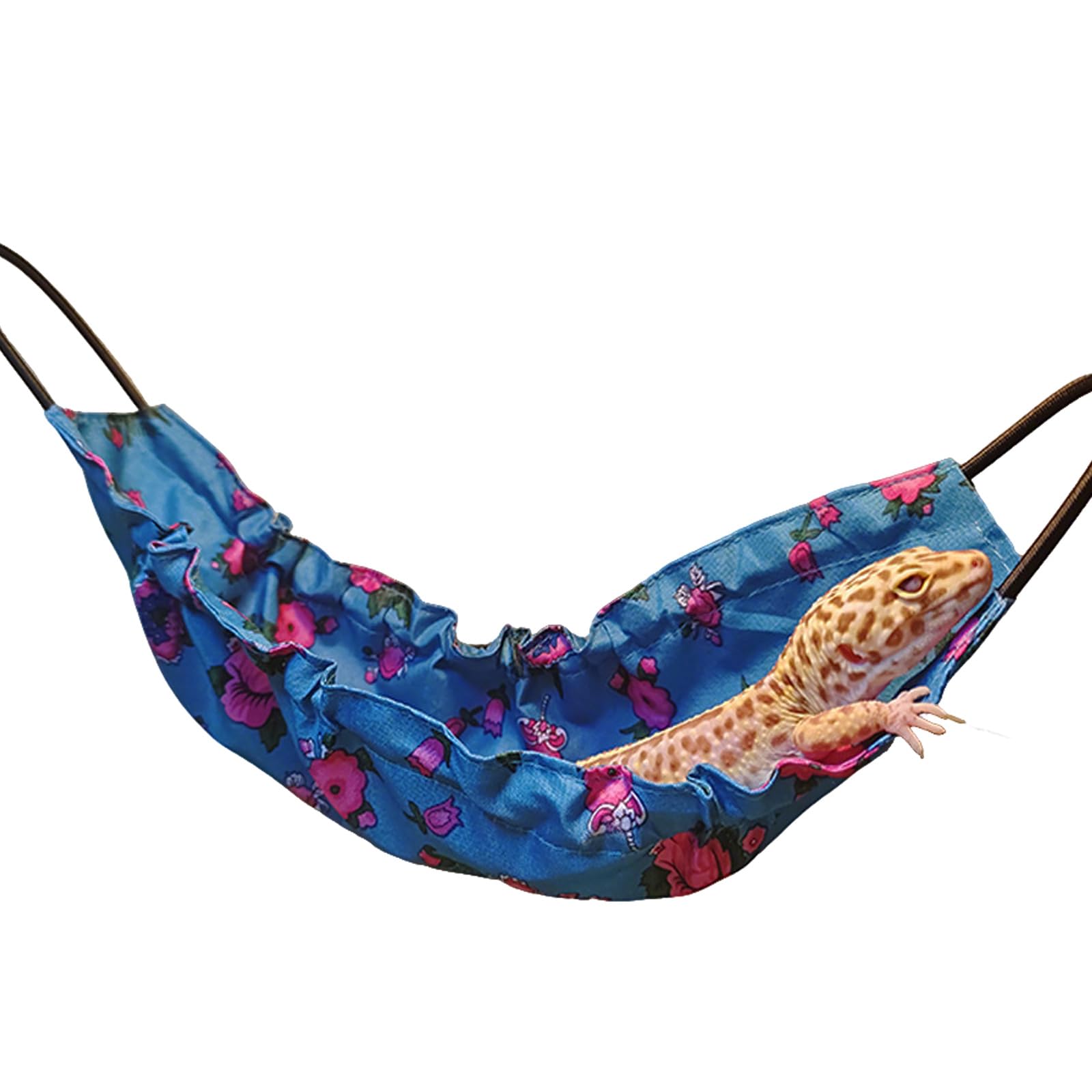 Bearded Dragon Hammock, Reptile Swing Hanging Bed & Bearded Dragon Bed, Small Animal Habitat Decor for Lizards, Snakes, Geckos