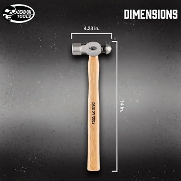 Dead On Tools-20oz Smooth Face Ball Peen Hammer,(DOHBP20S14)