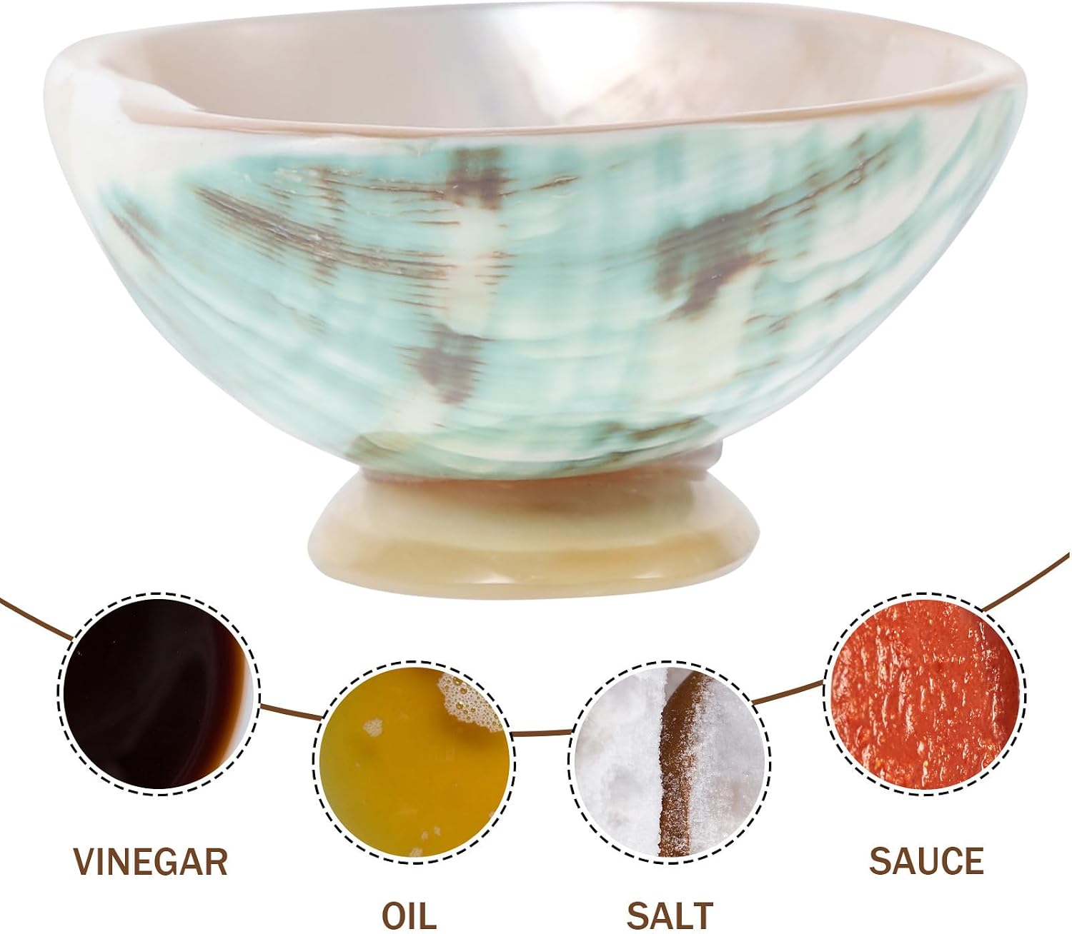 Creative Shell-shaped Tea Cup Dipping Sauce Dish High Temperature Resistant Small Plate for Domestic and Hospitality Use Easy to Clean Snack and Condiment Holder Random Color