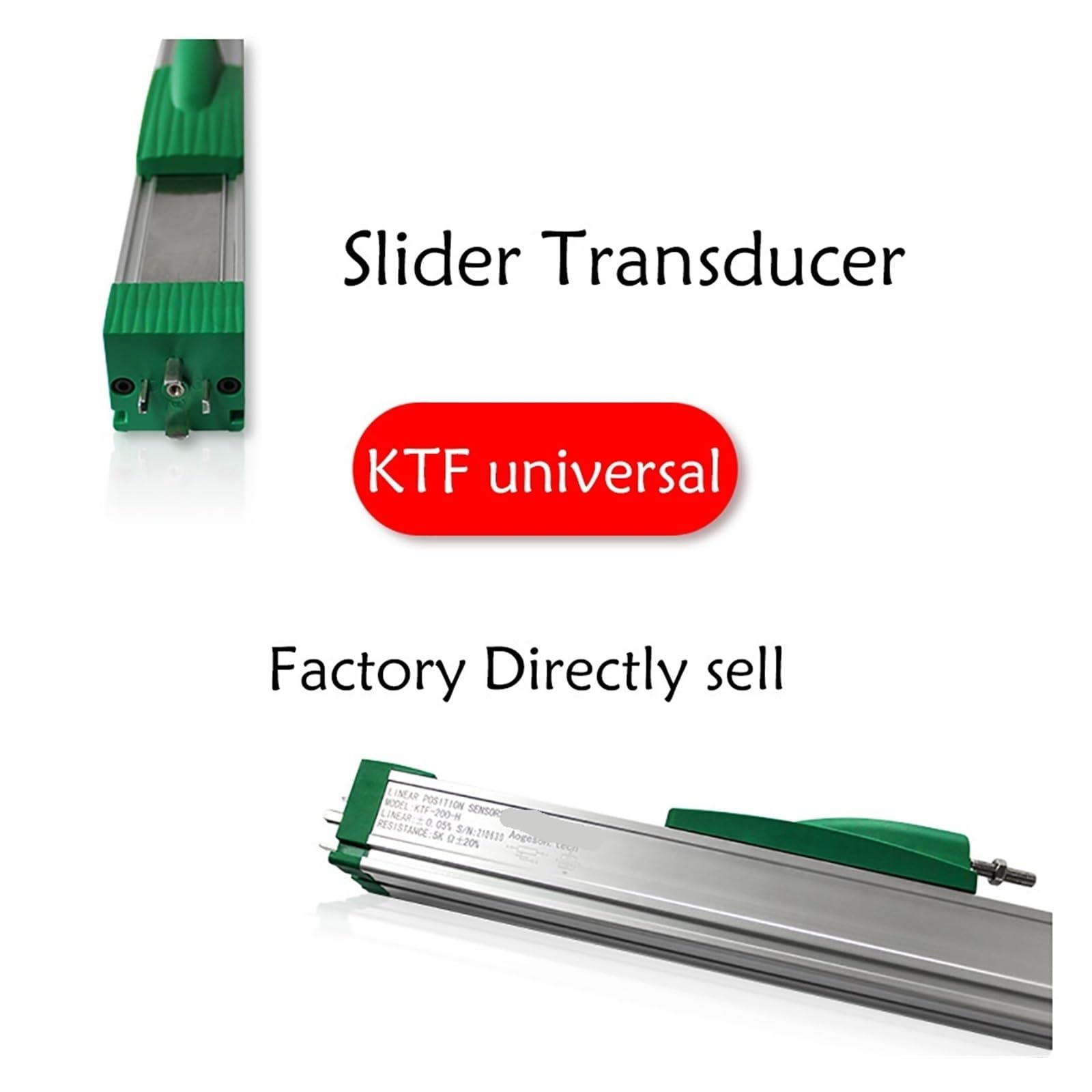 Potenciómetro Lineal de Movimiento del Sensor transductor de inyección KTF-1000 1150 1250 1450 1500 1600 1750 1800 2000 mm(Ktf-1500)