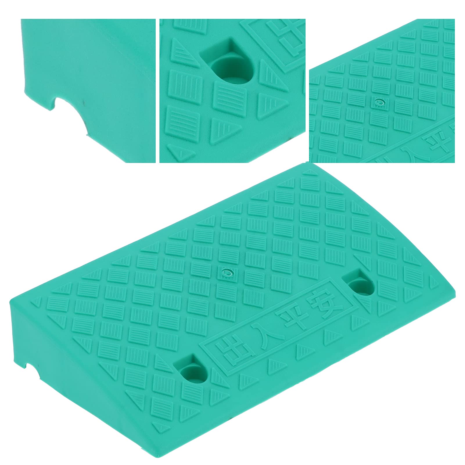 Rampe de trottoir de 9 cm, rampe de Chargement de seuil de rampe Portable pour Les Fournitures de Voiture d'allée Verte