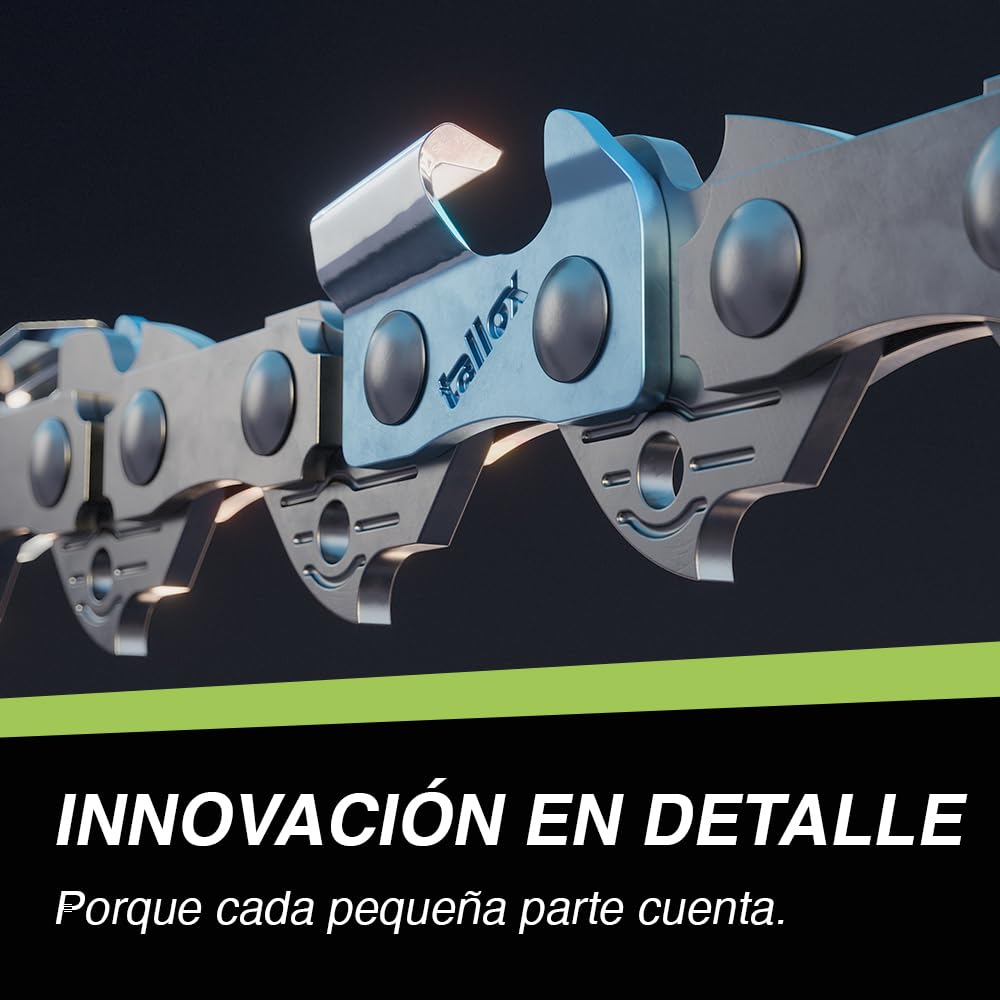 3 tallox cadenas de sierra 3/8" 1,3 mm 56 eslabones 40 cm compatible con Oregon Dollmar Einhell Makita Black & Decker y otras