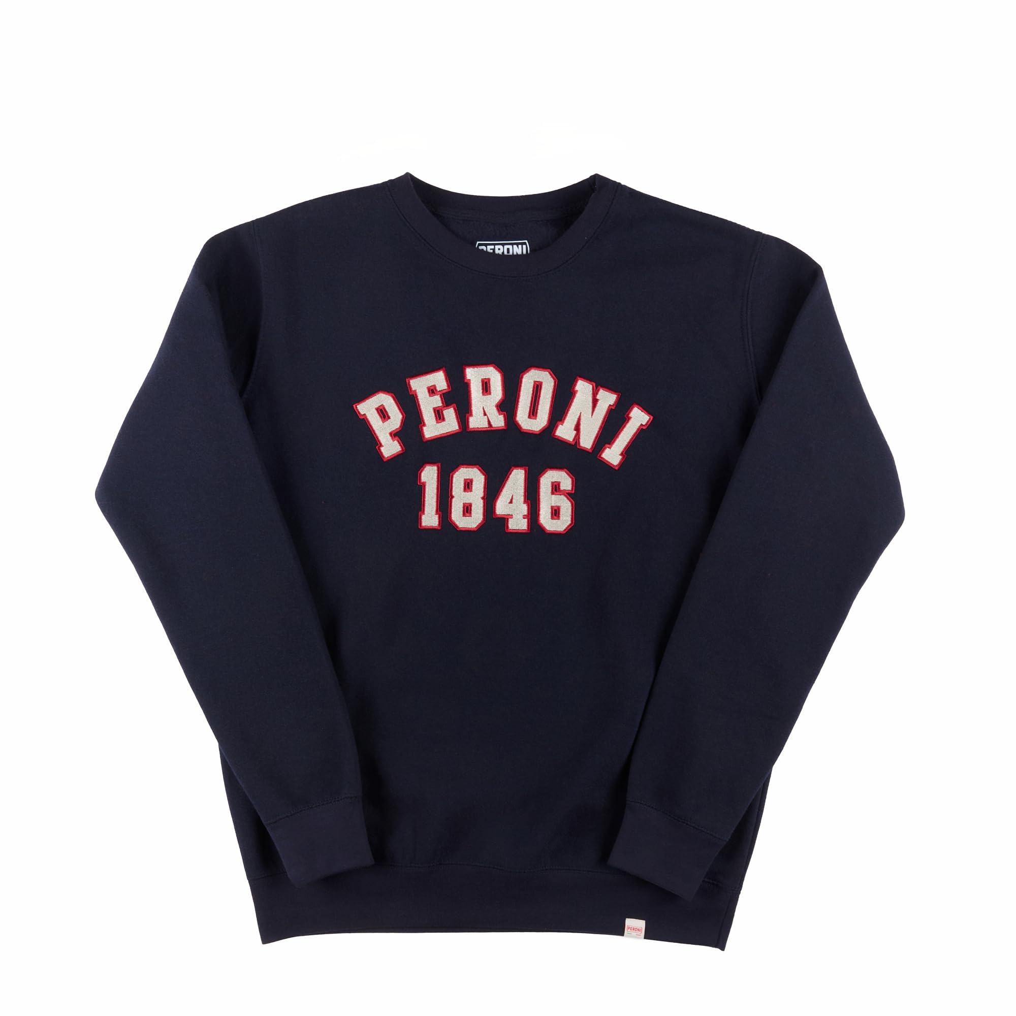 Peroni Felpa Girocollo 1846, Unisex, Sweatshirt in Cotone con Interno Felpato