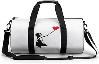 ジムバック バンクシー 風船少女 ボストンバッグ ダッフルバッグ スポーツバッグ ショルダーバッグ 旅行バッグ トートバッグ トラベルバッグ シューズ収納 リュック ゴルフバッグ 大容量 撥水加工 手提げ ゴルフ 男女兼用 修学旅行 通学 出張 機内持込 メンズ レディース 男女兼用