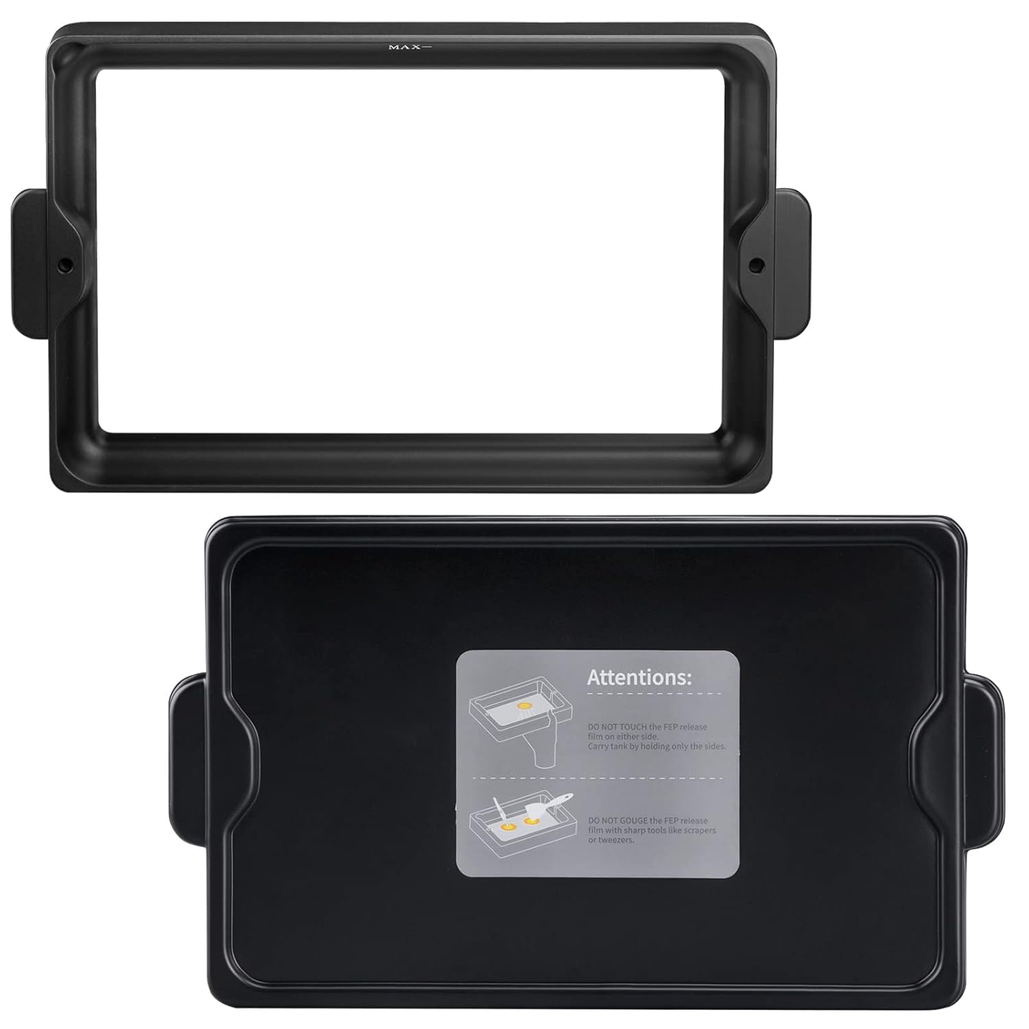 ELEGOOMetal Resin Tank for ELEGOO Saturn 2 3D Printer, PFA Release Liner Pre-Installed, with Lid and 3 Allen Wrench, Resin Vat for ELEGOO Saturn 2