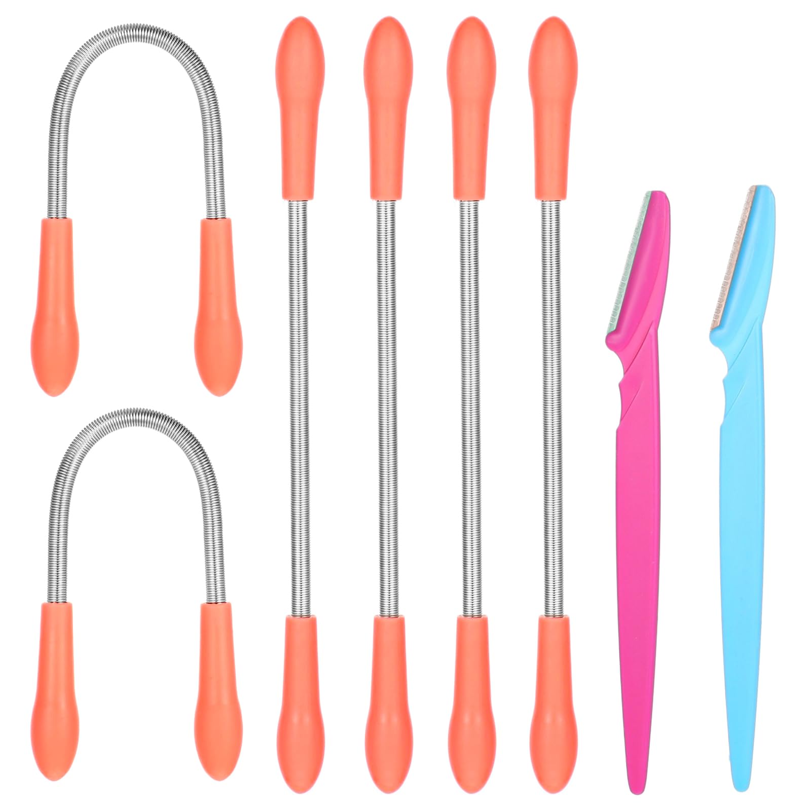 6 Pcs Facial Hair Remover Spring Eyebrow Face Removal Epilator Coil Portable Hair Remover Threading Tool for Women