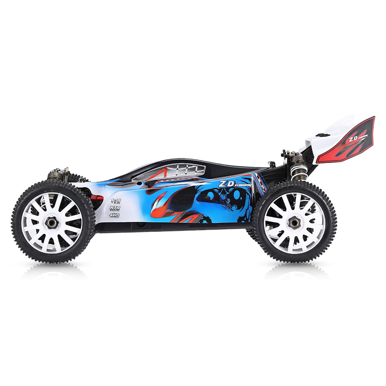 TOUCAN RC HOBBY 19,1 pulgadas Racing 1/8 2,4 G RC todoterreno 70 KM/H 9072 V2 4 x 4 Control remoto Buggy RTR Suspensión Trasera