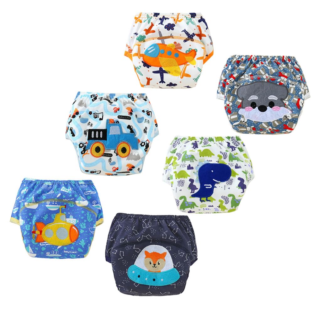 FedMois Baby Potty Training Pants Boys Girls Training Underwear Reusable (6 Pack) — view 8