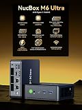 GMKtec M6 Ultra Mini PC Gaming avec Ryzen 7640HS (remplacement 6600H/6800U), RAM DDR5 16 Go, SSD 512 Go, Dual NIC LAN 2,5 GbE, triple écran 4K, WiFi 6, USB4, BT 5.2, DP, HDMI 2.0 - 2