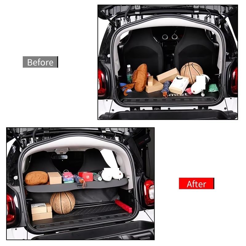 Cubierta de carga Smart 453 Fortwo para ocultar equipaje y evitar robos en el maletero 5