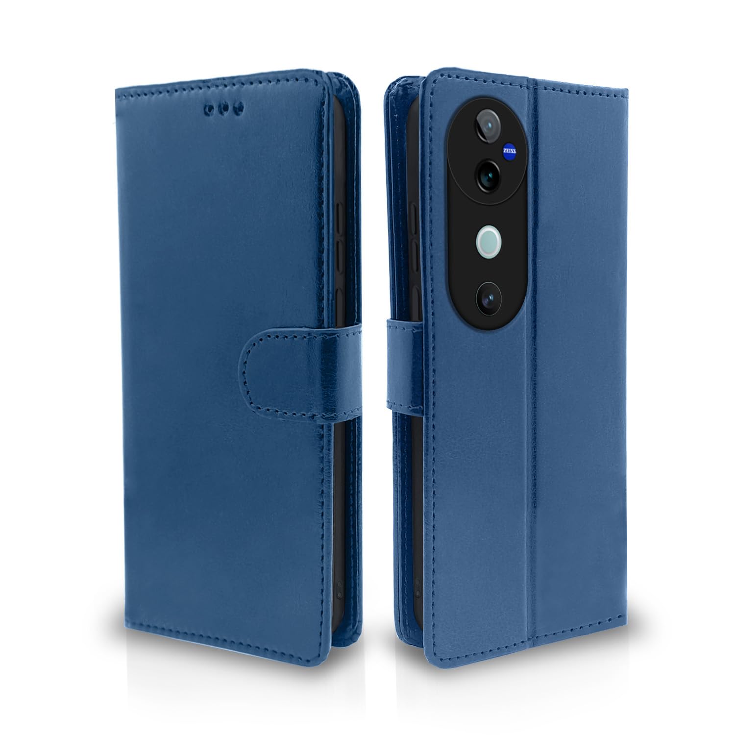 Pikkme Flip Cover Leather Finish | Inside TPU with Card Pockets | Wallet Stand and Shock Proof | Complete Protection Flip Case for Vivo V40 5G / V40 Pro 5G / T3 Ultra 5G (Blue) (B0DC5594QR) Amazon Price History, Amazon Price Tracker