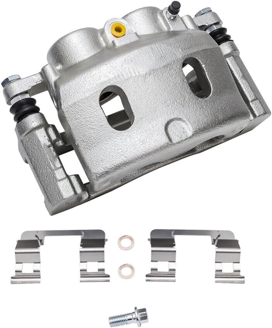 2x Front Brake Calipers Assembly Pair Set of 2 Driver and Passenger Side Replacement for GMC Sierra 1500 Yukon Chevrolet Silverado 1500 Classic 2007-2008 Tahoe Suburban 1500 Avalanche 18-4918 18-4919