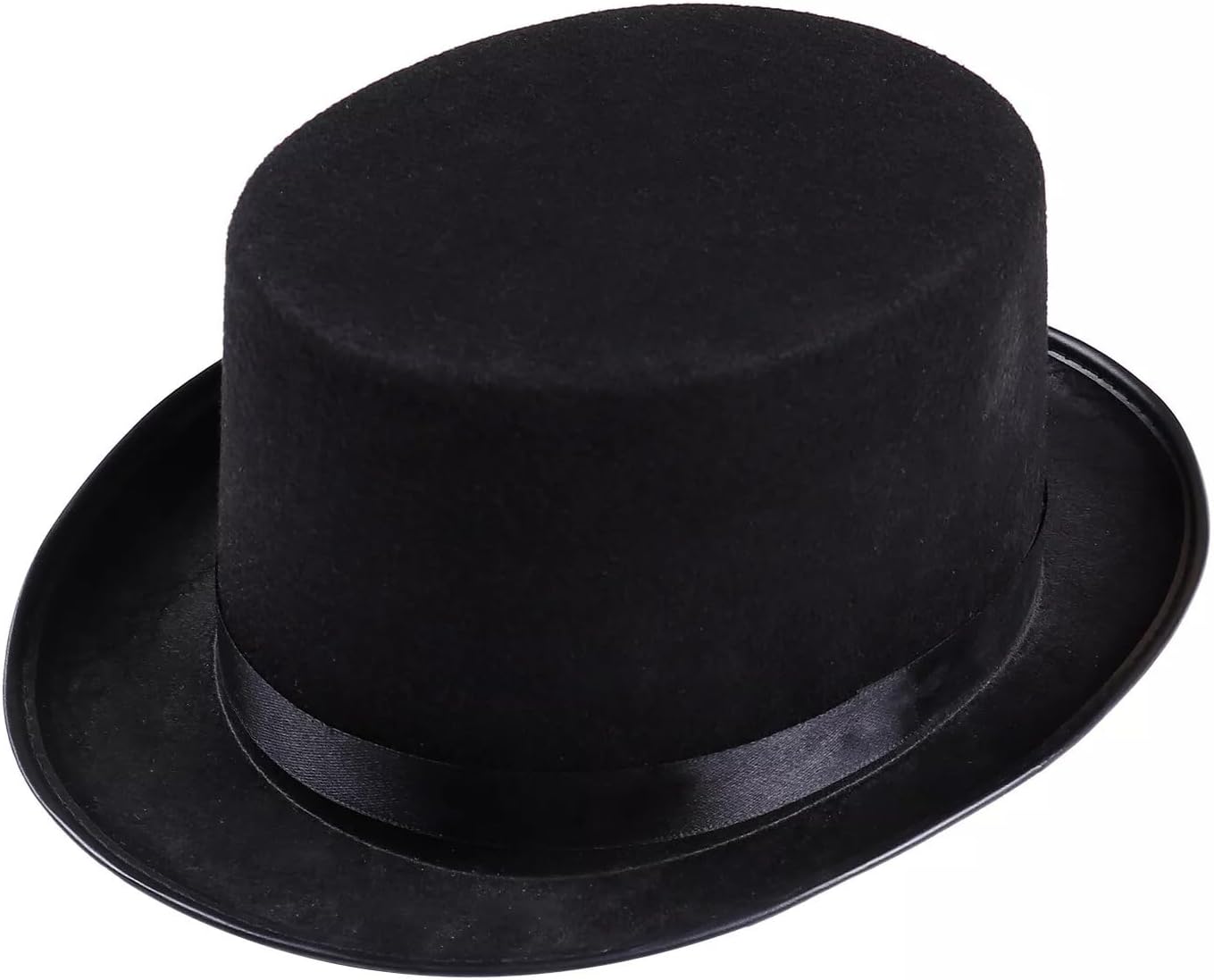 Partysanthe Black Halloween Magician Magic Hat Jazz Hats for Women Men Cosplay Costumes 1pcs