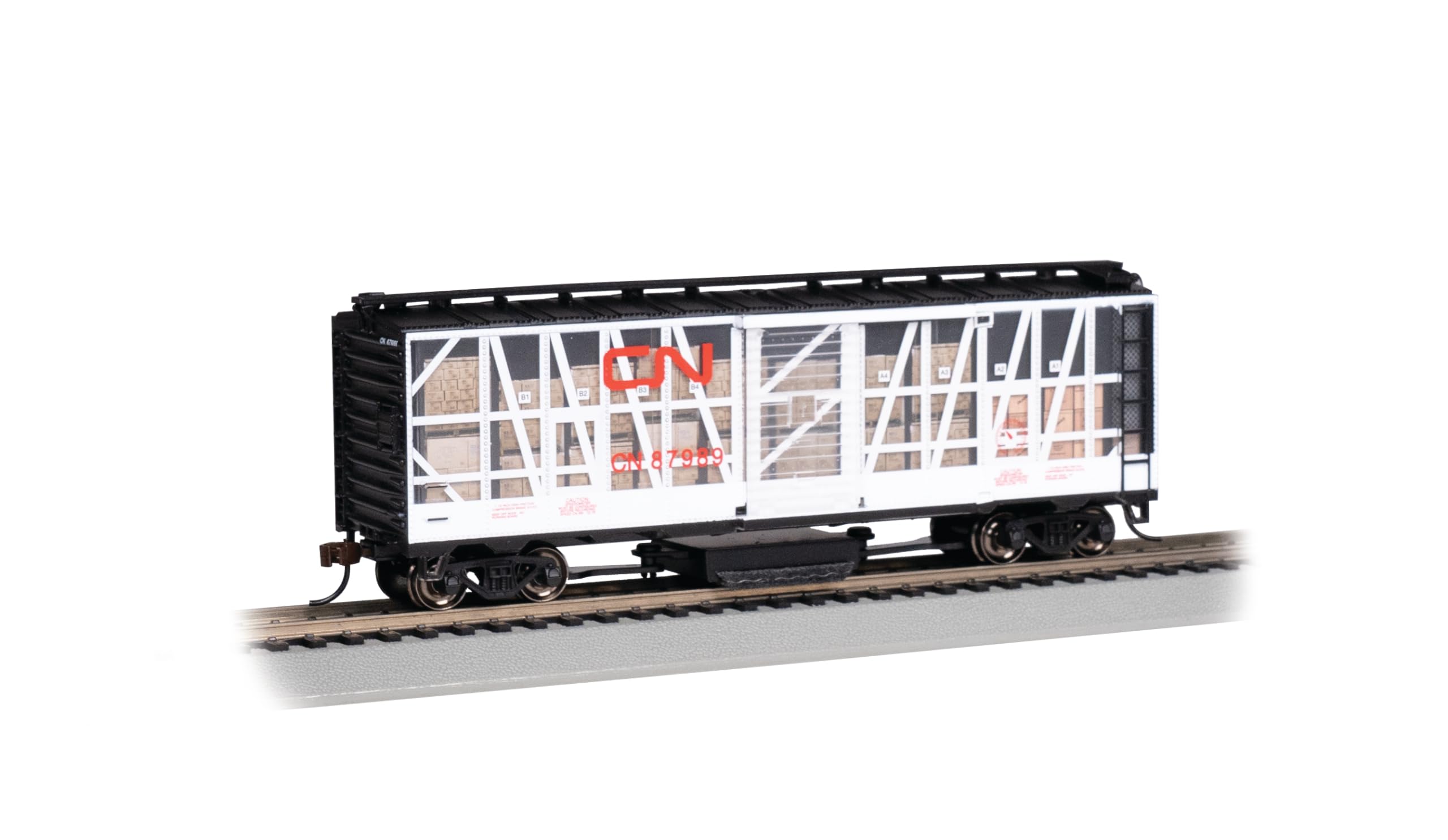 Bachmann Trains - Track Cleaning 40' Box CAR - Canadian National #87989 - Impact CAR - HO Scale