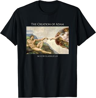Creation of Adam Michelangelo Sistine Chapel T-Shirt