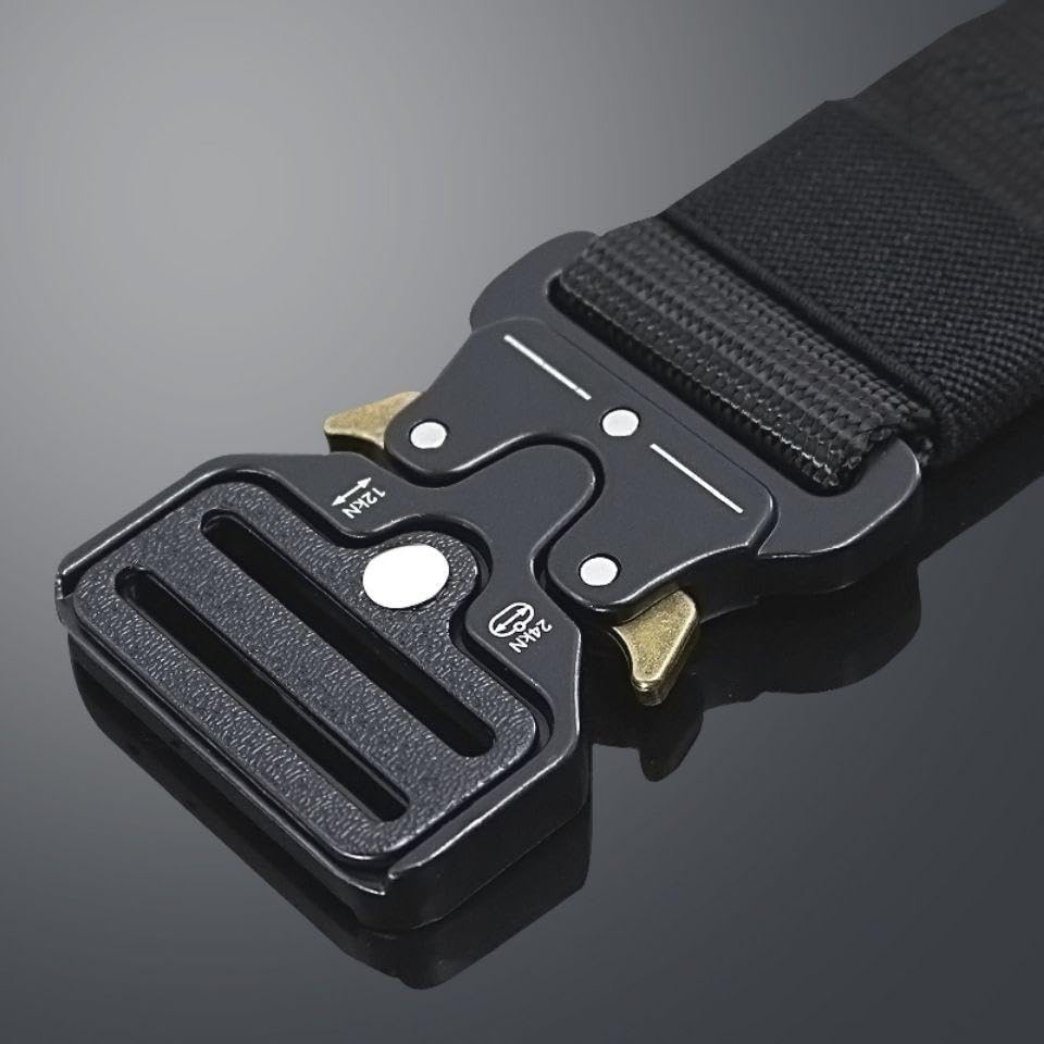 Men's 6-Piece outdoor Belt Set – Nylon Work Belt with Alloy Buckle for Outdoor & Workwear,with Keychain & Bottle Clip2